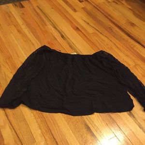 Arden B tube top off shoulder lace sleeve small